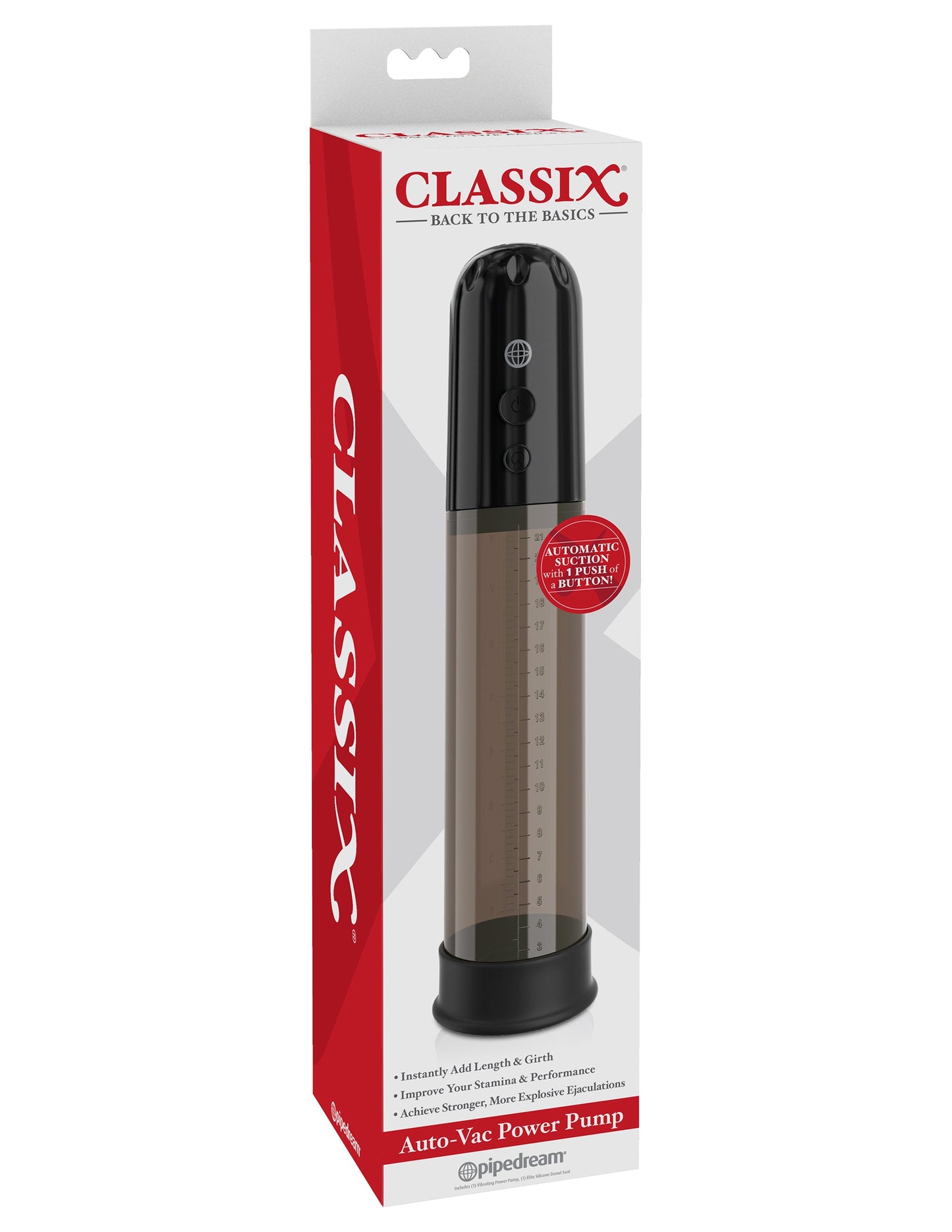 Bomba de potencia Classix Auto Vac negra