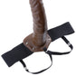 Fetish Fantasy 8in Hollow Strap On Brown