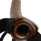 Fetish Fantasy 8in Hollow Strap On Brown
