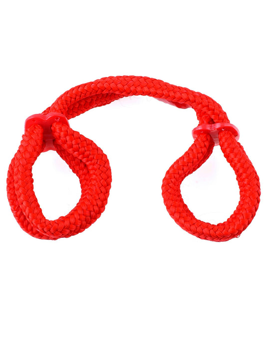 Fetish Fantasy Cuerda de Seda Love Cuffs Rojo
