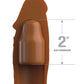 Fantasy X-tensions Elite Manga de 8 pulgadas con enchufe de 2 pulgadas Bronceado