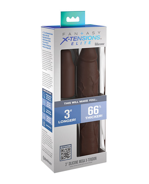 Fantasy X-tensions Elite 9in Sleeve W/ 3in Plug Brown