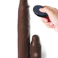 Fantasy X-tensions Elite 9in Sleeve W/ Vibrating Plug Brown