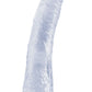 Basix Rubber Works Slim Dong 7in Clear W/ Suction Cup