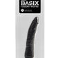 Basix Rubber Works 7in Black Slim Dong W/ Suction Cup
