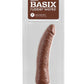 Basix Rubber Works 7in Brown Slim Dong W/ Suction Cup