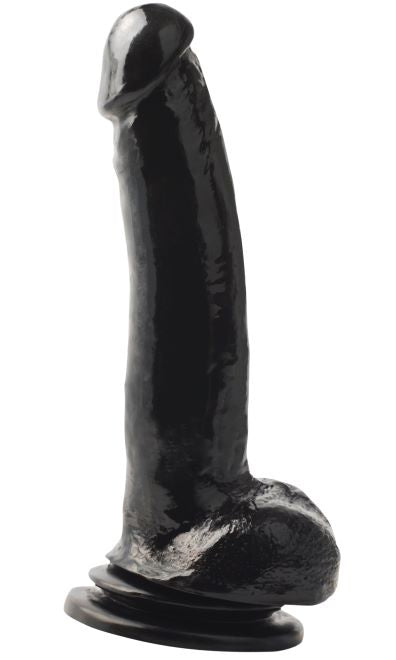 Basix Rubber Works 9in Suction Cup Dong Black