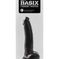 Basix Rubber Works 9in Suction Cup Dong Black