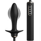 Elite Inflate 'n Throb Anal Plug Black