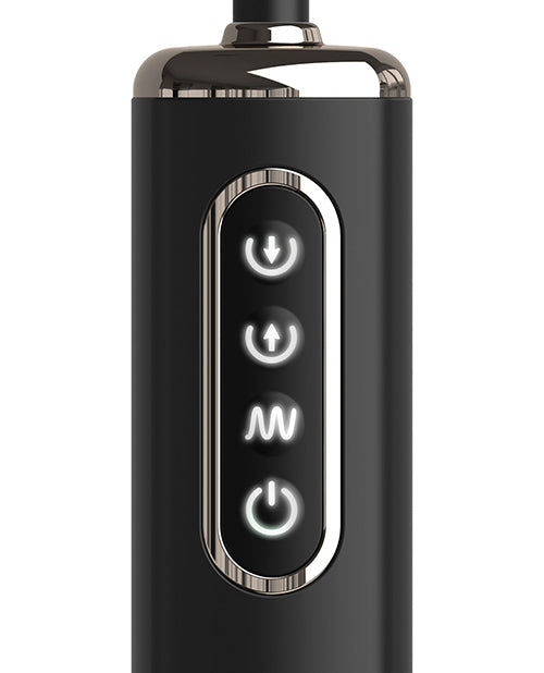 Elite Inflate 'n Throb Anal Plug Black