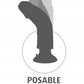 King Cock 6 In Cock Brown Vibrating