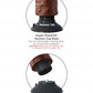 King Cock 6 In Cock Brown Vibrating