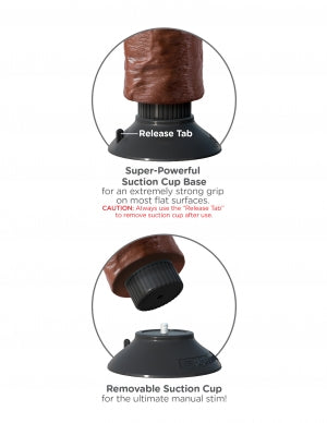 King Cock 6 In Cock Brown Vibrating