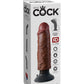 King Cock 6 In Cock Brown Vibrating