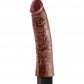 King Cock 7 In Cock Brown Vibrating