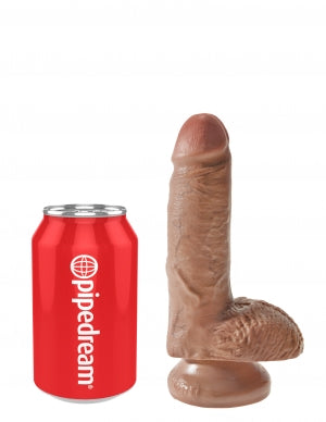 King Cock 7 en polla con bolas bronceadas