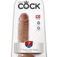King Cock 7 en polla con bolas bronceadas