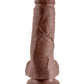 King Cock 8 En Polla Con Bolas Marrón