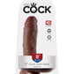 King Cock 8 En Polla Con Bolas Marrón