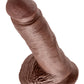 King Cock 8 En Polla Con Bolas Marrón