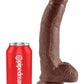 King Cock 9 En Polla Con Bolas Marrón