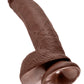 King Cock 9 En Polla Con Bolas Marrón