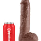 King Cock 10 En Polla C/bolas Marron