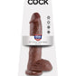 King Cock 10 En Polla C/bolas Marron