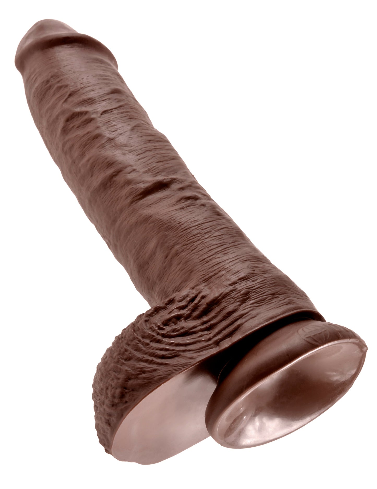King Cock 10 En Polla C/bolas Marron