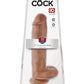 King Cock 11 en polla con bolas bronceadas
