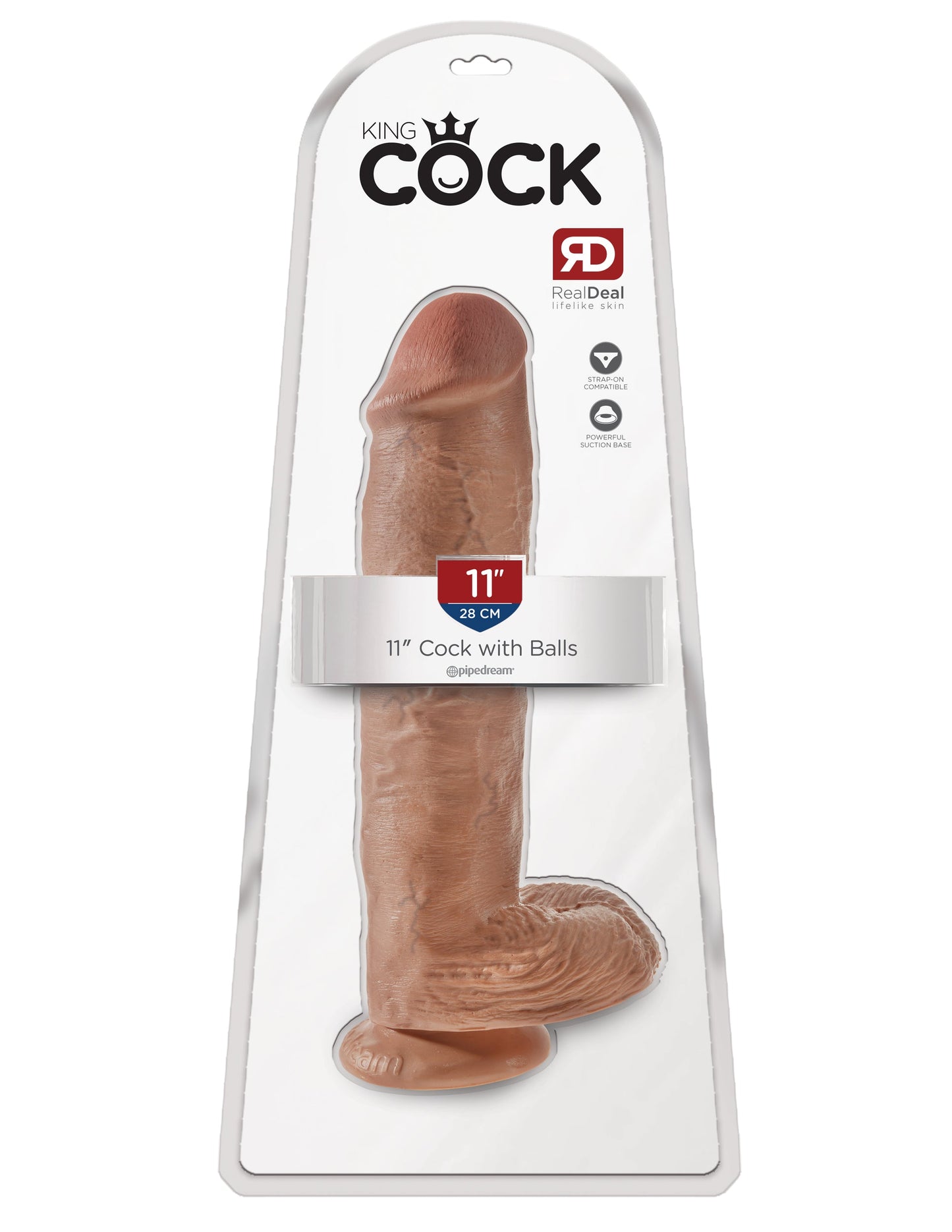 King Cock 11 en polla con bolas bronceadas