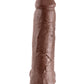 King Cock 12 En Polla C/bolas Marrón