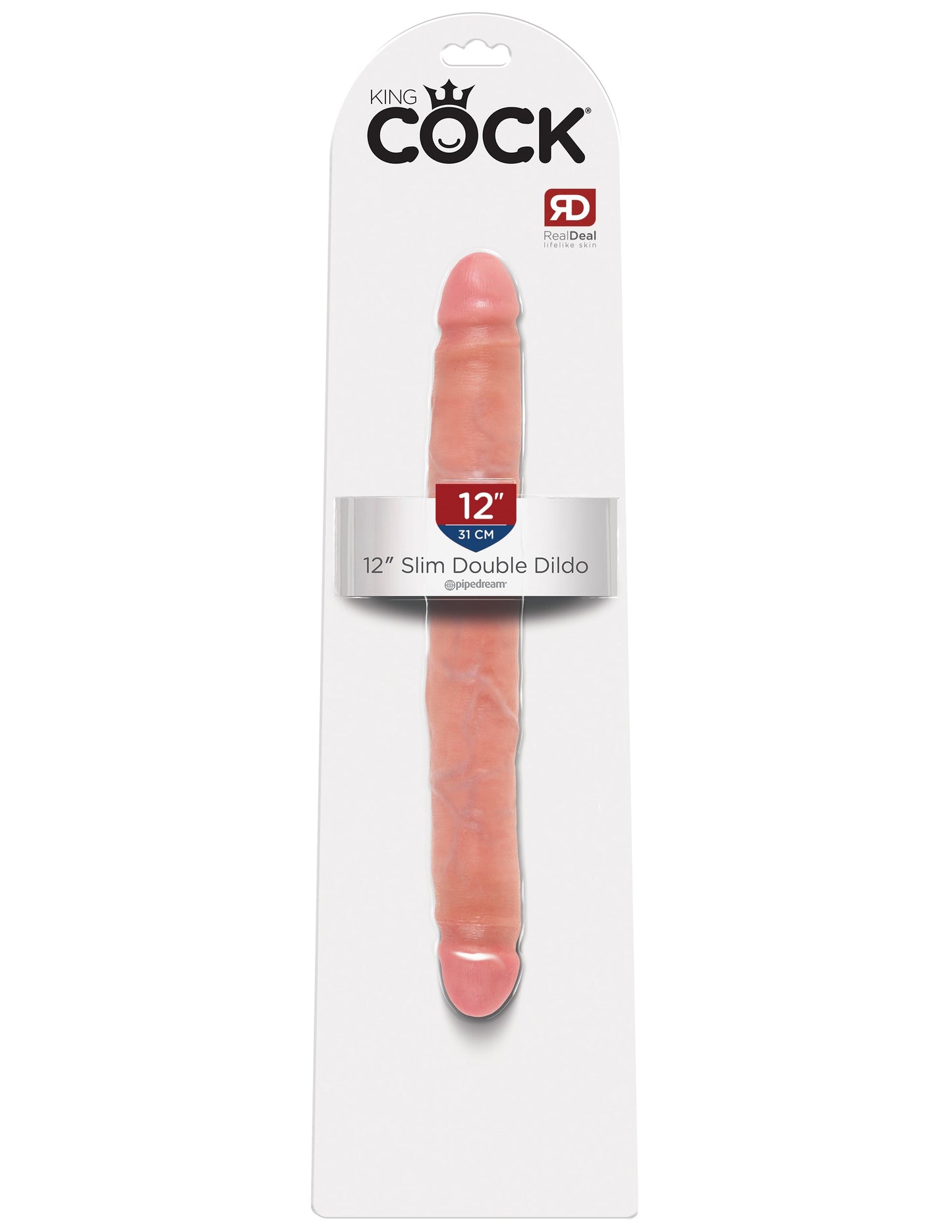 King Cock 12 en carne de consolador doble delgado