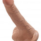 King Cock 6 en polla con bolas bronceadas