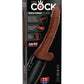 King Cock Plus 7.5in Thrusting Cock W/ Balls Brown