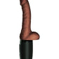 King Cock Plus 7.5in Thrusting Cock W/ Balls Brown