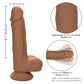 Dual Density Silicone Stud 5in Brown