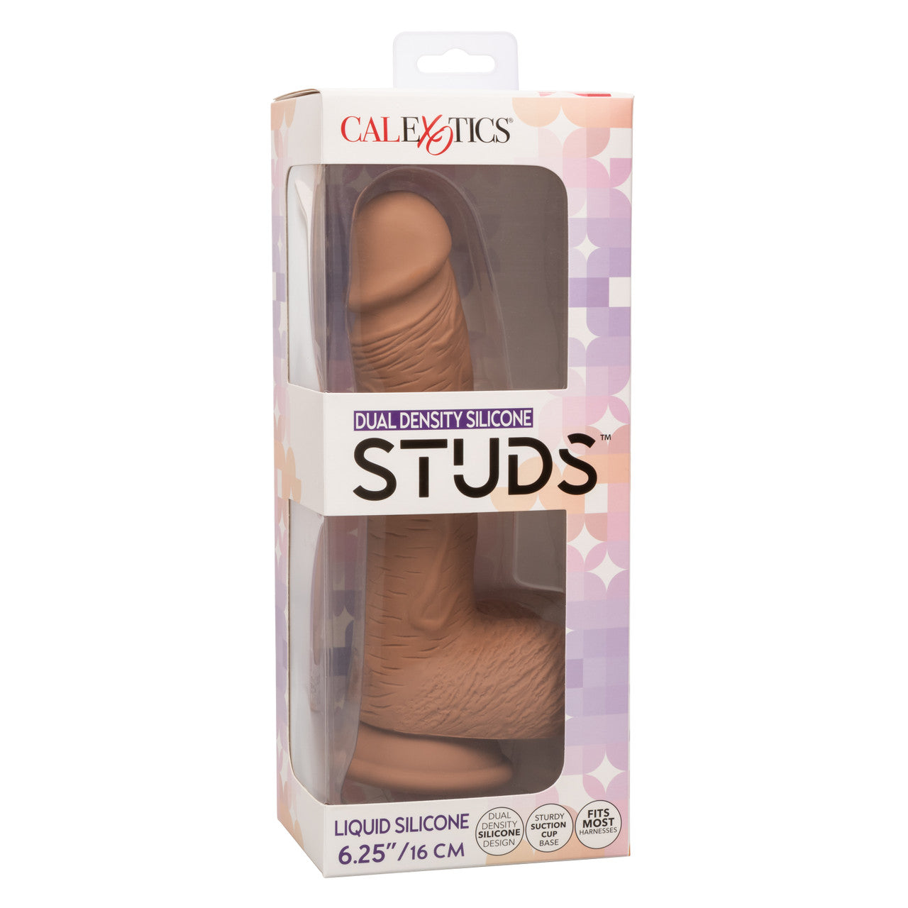 Stud de silicona de doble densidad de 6,25 pulgadas, color marrón
