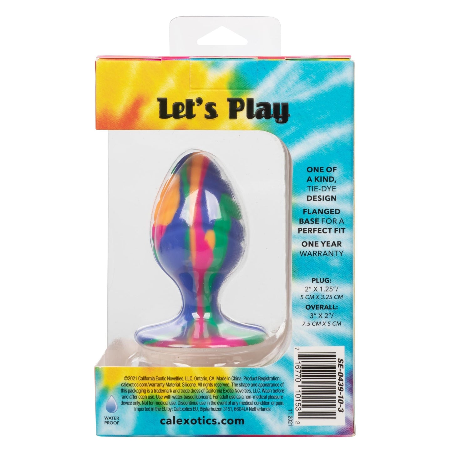 Psychedelic Swirl Medium Cheeky Plug