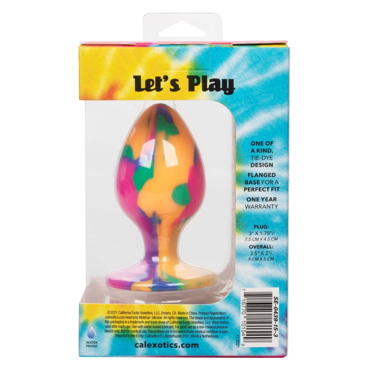 Bold Tie-Dye Large Cheeky Plug