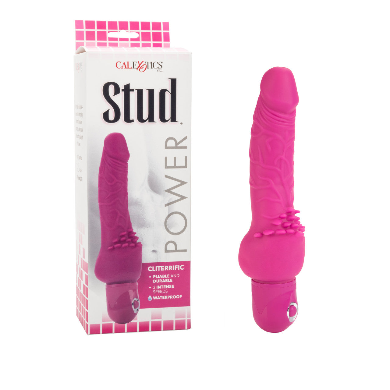 Power Stud Clitterific Rosa