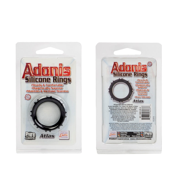 Adonis Anillo Silicona Atlas Negro