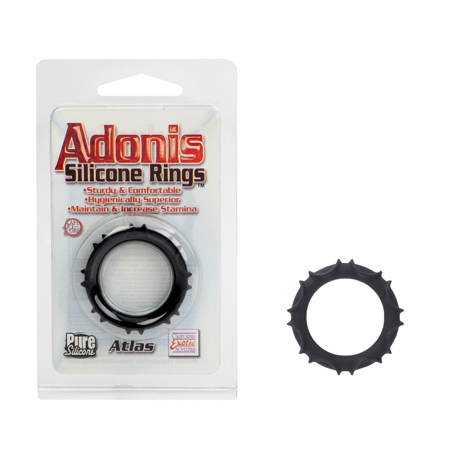 Adonis Anillo Silicona Atlas Negro