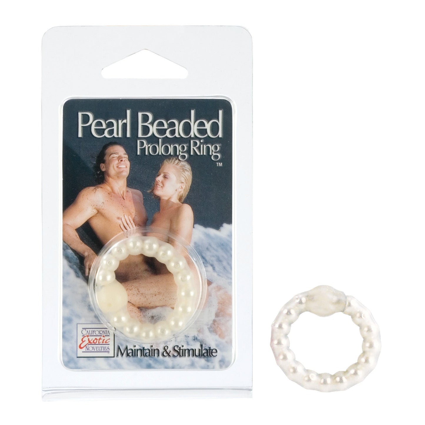 Anillo Prolongado Perla Blanco