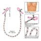 Nipple Play Crystal Chain Nipple Clamps Pink