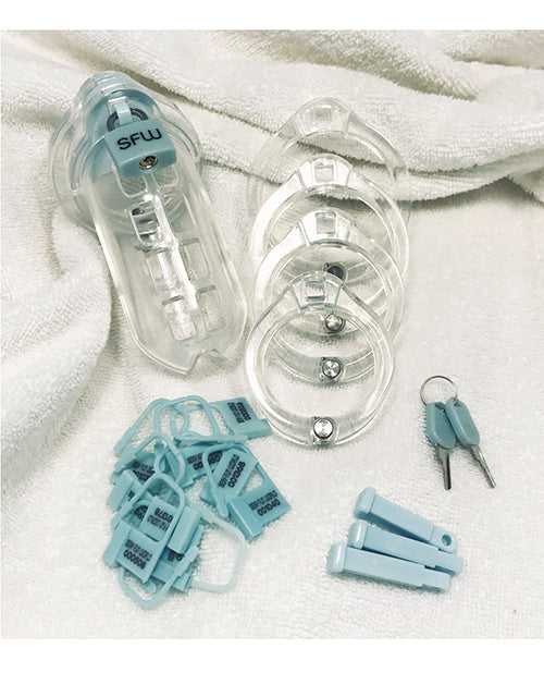 Vegas World Cage Kit Jaula para pene transparente de 85 mm