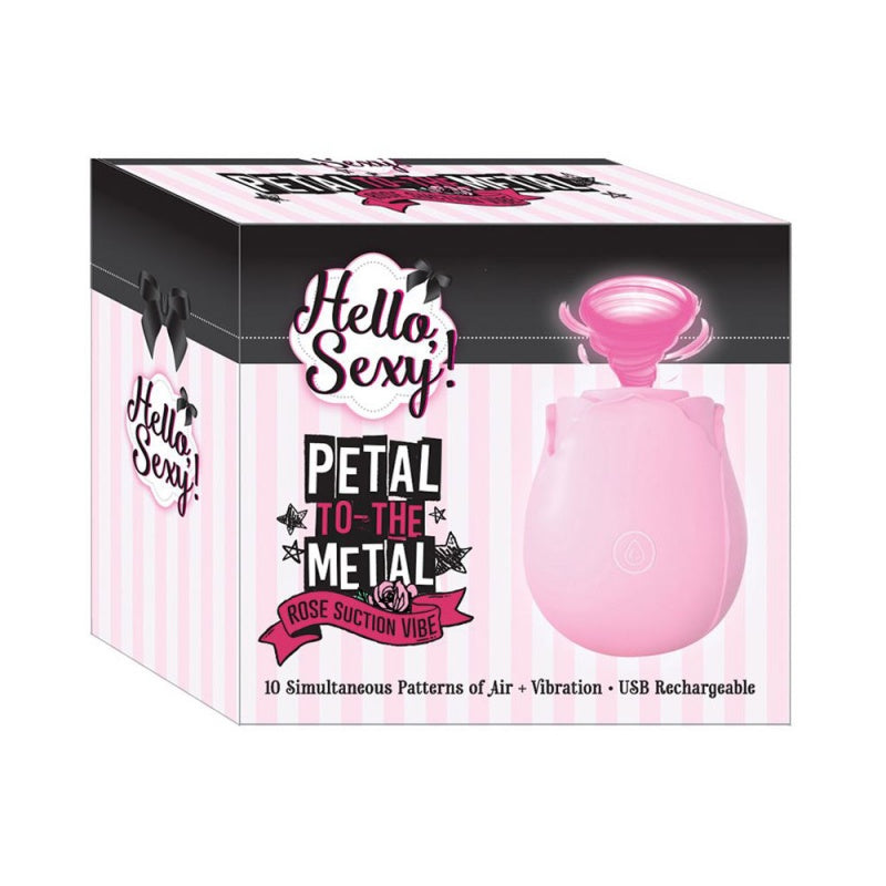 Hola sexy! Petal To The Metal Rose Vibrador Succión Rosa