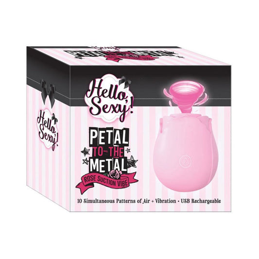 Hola sexy! Petal To The Metal Rose Vibrador Succión Rosa