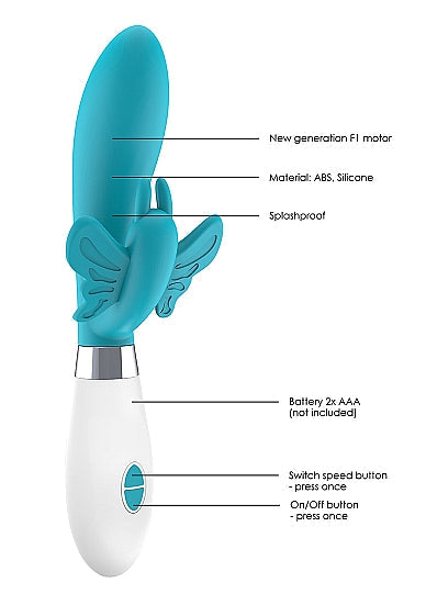 Vibrador Bliss Mariposa Turquesa
