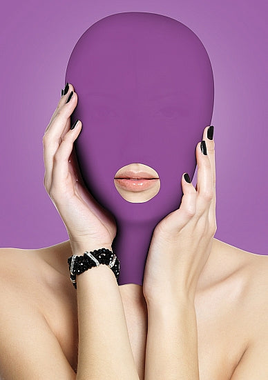 Máscara de presentación morada